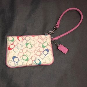 A Coach wristlet